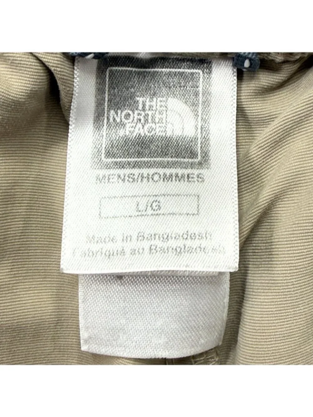 North Face Cargo Shorts Men L Khaki Beige Belted Nylon 10